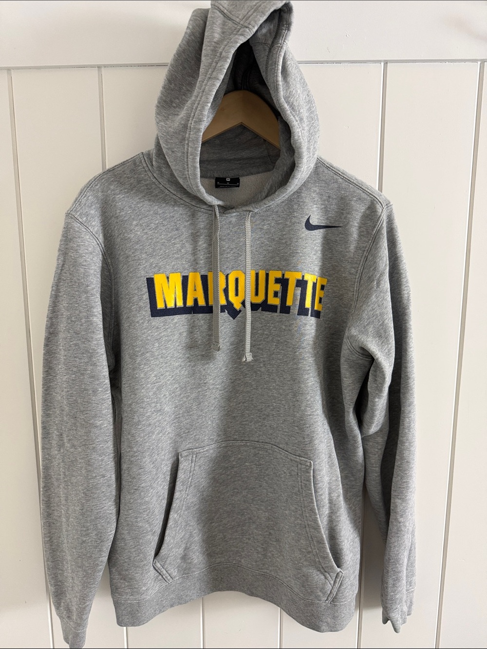 Nike Marquette Grey Hoodie - Men's Medium